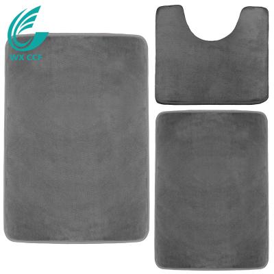 China Wholesale Sustainable Water Absorbent Memory Foam Washable Quick Dry Non Slip Bath Mat for sale