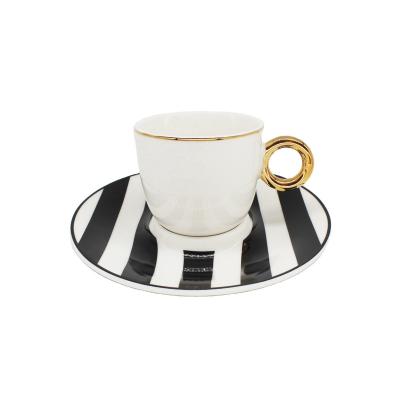 China Royal Graceful Design Customized bone china cup saucer coffee by viable supplier cheap price new for sale