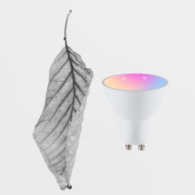 China Modern Smart LED Light Bulb Color Changing WiFi Smart GU10 LED Remote Control Spotlight Tuya Alexa Google for sale