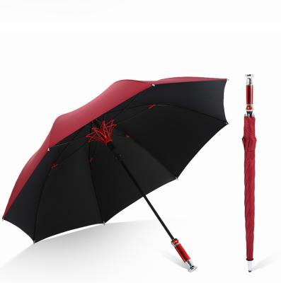 China New Lotus Bone Umbrella Large Business Long Handle Minimalist Automatic Golf Umbrella for sale