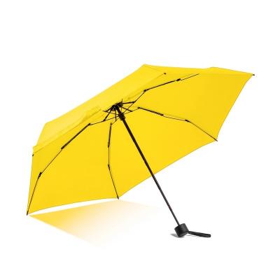 China Wholesale Minimalist Solid Color Portable, Lightweight, Small And Cool Sunscreen Folding Umbrella for sale