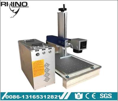 China Portable Desktop Fiber Laser Marking Machine 30w Raycus , Mini Fiber Laser Marker for sale