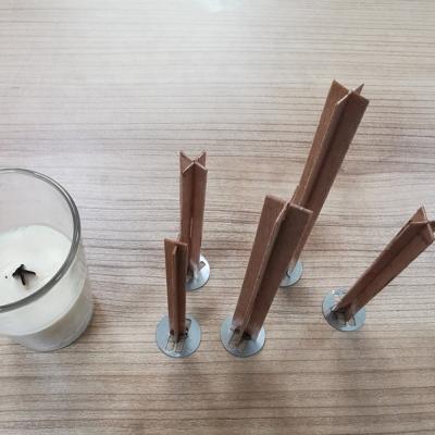 China 8mm*100mm design woodwick cross scented candle wick for soy candle making accessory! cross wooden wick for sale