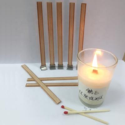 China Making Candles New Design Two Ply Style Wooden Wick / Double Woodwick For DIY Soy Candle for sale