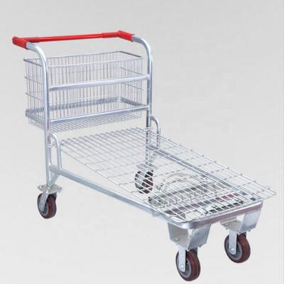 China Metal Heavy Duty Tools Warehouse Trolley Warehouse Order Picking Trolley with 4 Wheels for sale