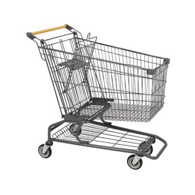 China 100% High Quality Amerian Metal Shopping Cart Eco-friendly Shopping Trolleys for sale