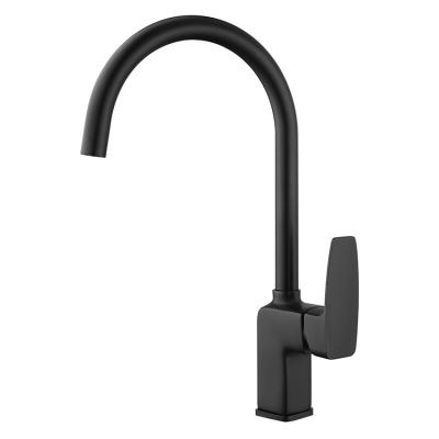 China Matte Black Finish Kitchen Sink Single Mixer EUROPEAN J-STAR Design Hot And Cold Faucet for sale