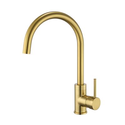 China EUROPEAN J-STAR Bathroom Spout Brushed Gold Finish Nice Performance Buy A Kitchen Taps Ireland for sale