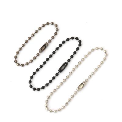 China Environmental Degradable Metal Tag Rope Metal Bead Chain Rope Wave Bead Chain for sale