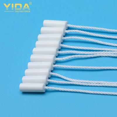 China Viable Custom Security Hang Tag String Seal Low Price Plastic Logo Tags Free Sample New Fashion Design for sale