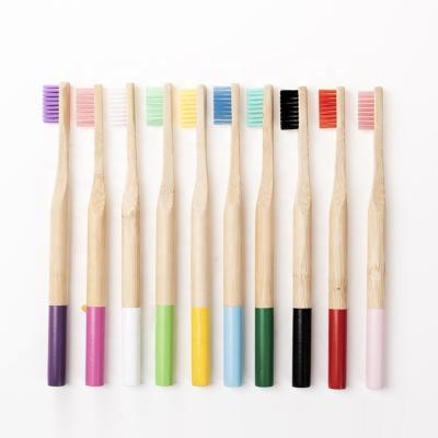 China Disposable Bamboo Charcoal Toothbrush CE Approved OEM Customized Eco Friendly Disposable Biodegradable Bristle Hotel Packing And Logo for sale