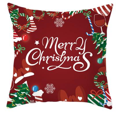 China Wholesale Non-Toxic Christmas Cushion Cover Christmas Decor Pillow Cover Snowman Pillow Case For Home Decor for sale