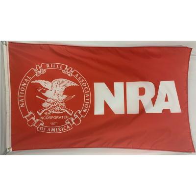 China Custom 3*ft Flying National Rifle Association Banner NRA Flag Traditional Banner for sale