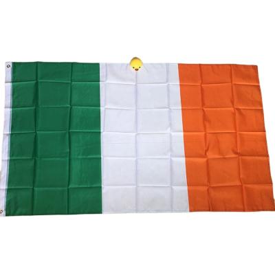 China Healthcare Institutes Ship Now! High Quality Green White Orange Digital Print National Flag Irish Flags Of Ireland for sale