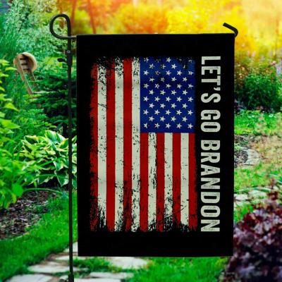 China Health Care Institutes Let Us Go Brandon Garden Flag Vertical Double Sided Polyester Garden Flag for sale