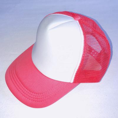 China breathable & Custom 5 Panel Cap Trucker Mesh Foam Waterproof Promotional Plain Blank Cap For Sublimation for sale