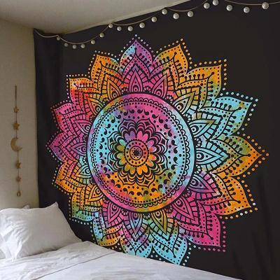 China Strong Color Fastness Professional Factory Digital Printed Mandala Tapestry For Wall for sale