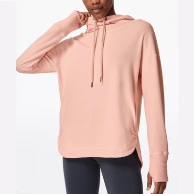 China 2022 New Design Anti-wrinkle comfortable long sleeve women's hoodie women training sportswear suitable for fitness running for sale