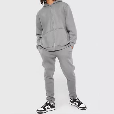 China Wholesale Two Pieces Casual Manufacturer Set Custom Fleece Oversized Hoodies&Sweatshirt Men's Tracker Set Tracksuits for sale