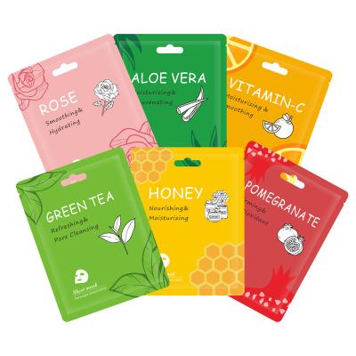 China Moisturizer OEM Manufacturing Skin Care Sheet Mask Women Beauty Vitamin C Fruit Facial Mask for sale