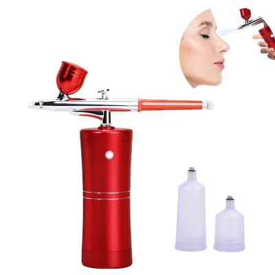 China Makeup Painting Kit Aer Grafo Professional Airbrush Nail Art Machine Gun And Nail Compressor For Cake Decorating for sale