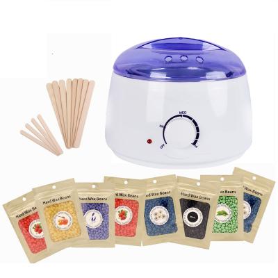 China Hair Removal Logo Wax Melting Pot Larger Custom Wax Warmer Roll On Wax Heater Hair Removal With Beans for sale