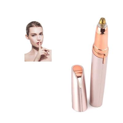 China Wholesale Portable Electric Eyebrow Trimmer Usb Shavers Stainless Steel Mini Pen Depilador Facial Hair Remove And Eyebrow Razors For Women for sale