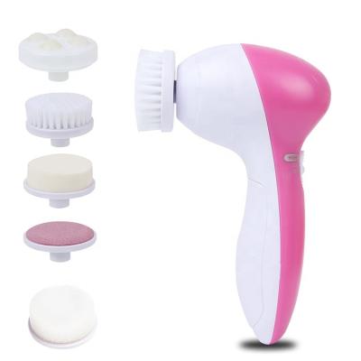 China Acne Treatment IPX7 Waterproof Deep Clean Replaceable Head Brush Silicone Electric Facial Cleansing Brush for sale