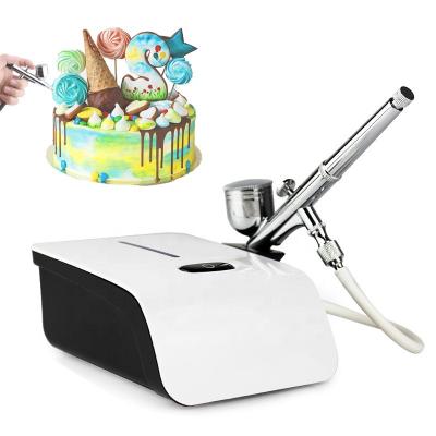 China Wholesale Professional Cake Decorating Airbrush Nail Machine Paint Colors Mini Air Compressor Airbrush Paint for Nail Art for sale