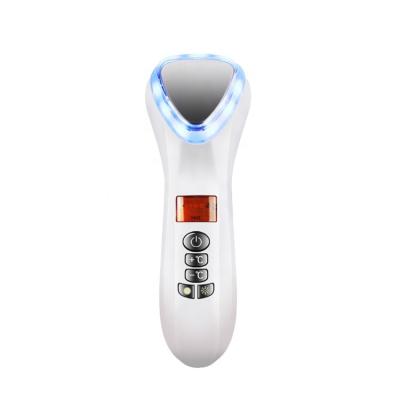 China New Anti-Puffiness Therapy Hot Cold Photon LED Facial Eye Massager For Dark Wrinkle Circles Acne Remove Shrink Pores Peel Tightening for sale