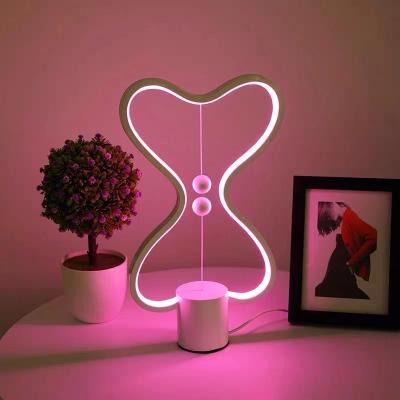 China Magnetic Smart Creative Color Changing Bedside Bedroom Mood Light Table Lamp Balance Desk Bar Mood Light New Products LED for sale