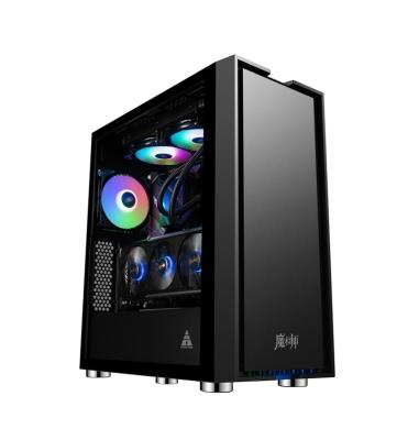 China Desktop Sell Well SPCC New Type Mid Tower Gaming Hardware PC Case for sale