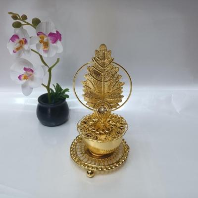 China Chinese Wholesale Middle East Metal Border Semi Manual Arab Muslim Fine Censer Incense Incense Burner for sale