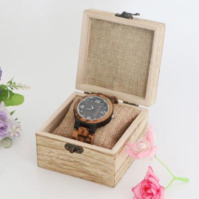 China Wooden Jewelry Packaging Jewelry Box Stain Customized Wooden Watch Box for sale