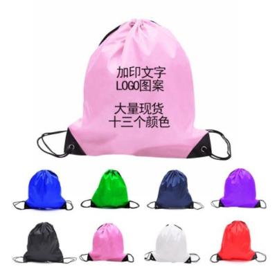 China Wholesale Promotional Customized Printing Backpack Anti Theft Drawstring Logo Drawstring Bag Custom Made High Quality For Sport And Traveling for sale