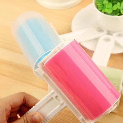 China Manual Hair Remover Broom Fiber Reusable Washable Sticky Roller Stripper Set Picker Cleaning Tool for sale