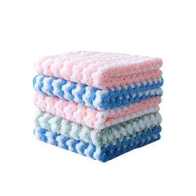 China Kitchen Viable Anti-Grease Wiping Rags Efficient Super Absorbent Microfiber Cleaning Cloth Wash Dish Home Kitchen Cleaning Towel for sale