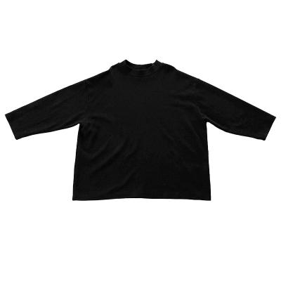 China Miniwhy Mother's Big Style Regular Black T-Shirt - Thick, Crisp, Sanded Fabric Big for sale