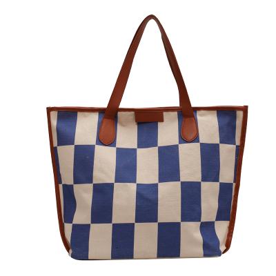 China High quality guaranteed quality women canvas shoulder bag large capacity unique handbag for sale