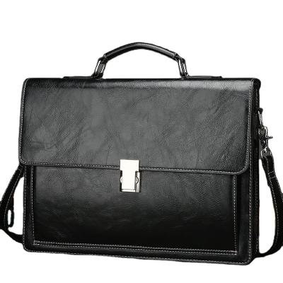 China PVC Business Briefcase Mens Leather Briefcase Men Laptop Bag Briefcase for sale