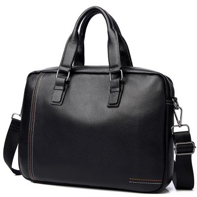 China PU Leather Briefcase Mens Briefcase Black Leather Custom Briefcase for sale