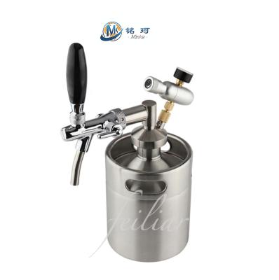 China 5l 2liter 3liter 5liter mini beer shaker coffee keg nitro beer keg adjust flow rate for sale