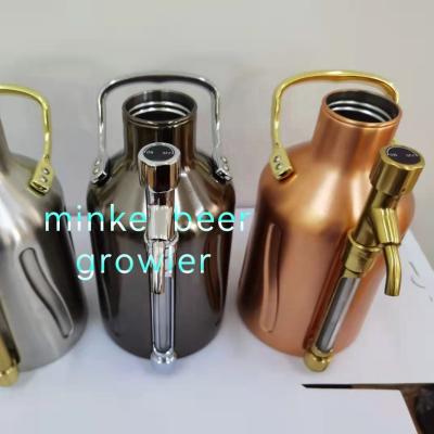 China Vacuum Insulation Brewing Mini Beer Shaker 1.9liter 3.8liter 3.8liter Beer Keg Empty Table Top Drink Dispenser 1.9liter Empty for sale