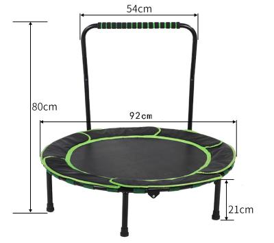 China Foldable Home Indoor Gym Trampoline Fitness Trampoline Small Child Free Net Exercise Protector For Jumping for sale