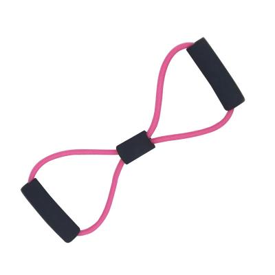 China High Quality Body Workout 8 Shape Natural Latex Tube Fitness Exercise Chest Expander Resistance Band for sale