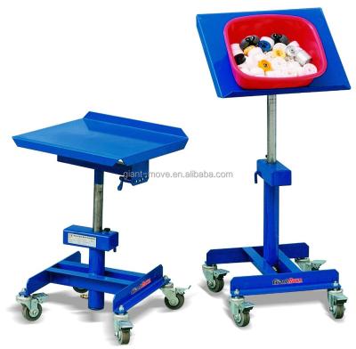 China Material Handling Mast Tilt Pedal Single Foot Lifting Hydraulic Lift Table with Wheels MH-H MH-G for sale