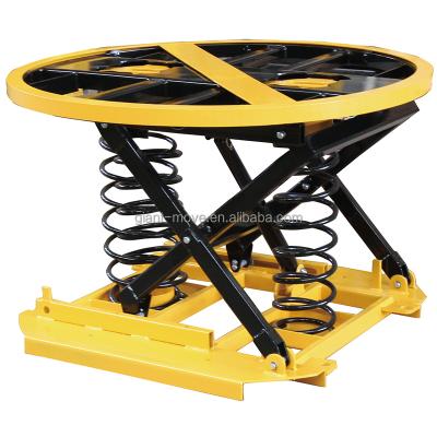 China Material Handling Equipment MJ-Z Series Hydraulic Stationary Mini Loader Pallet Spring Level Platform Scissor Lift Table for sale