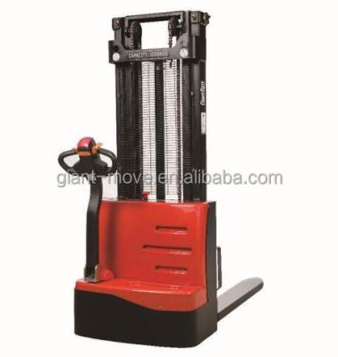 China Good Material Handling Quality UA-Y Electric Walkie Stacker for sale