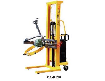 China Material Handling CA-K Series Manual Or Electric Turning With Or Without Semi Electric Scale Drum Lifter Stacker for sale