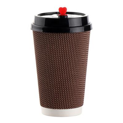 China Hot Sales Eco Friendly Disposable High Quality Recyclable Milk Coffee Corrugated Paper Cups for sale